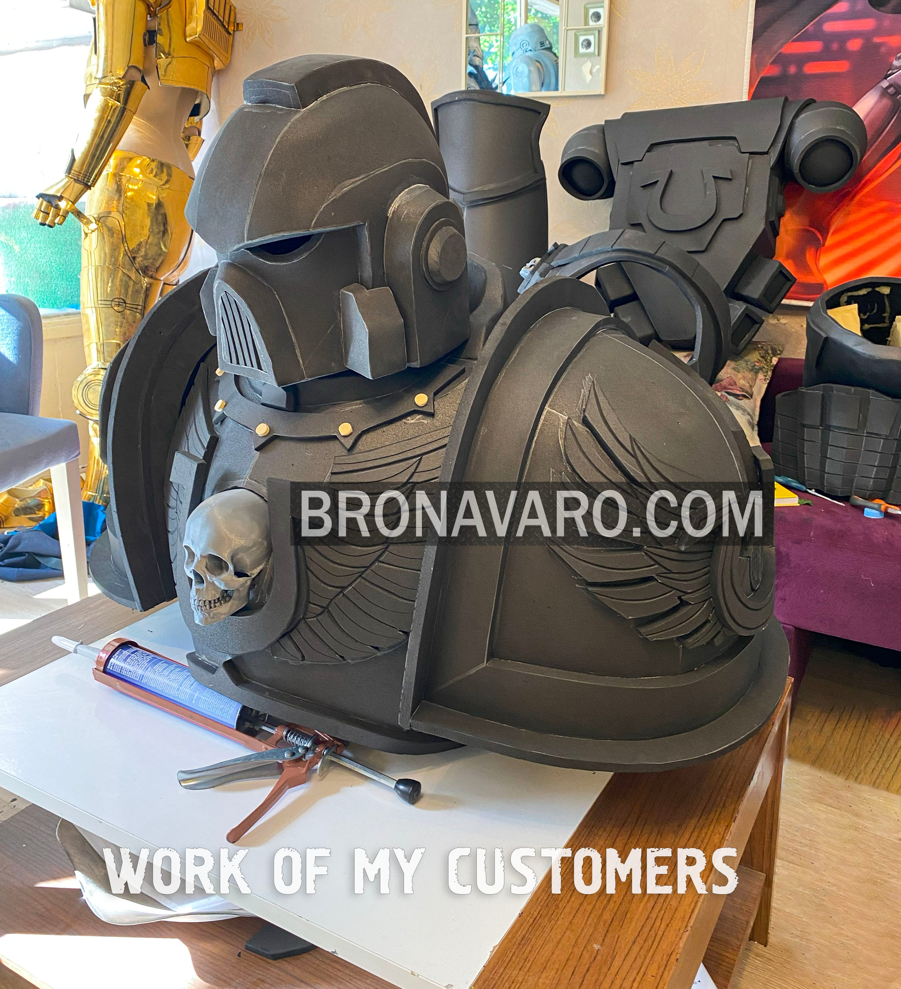 SPACE MARINE Armor (Foam Template) Ultramarine Armor Pepakura NAVARO