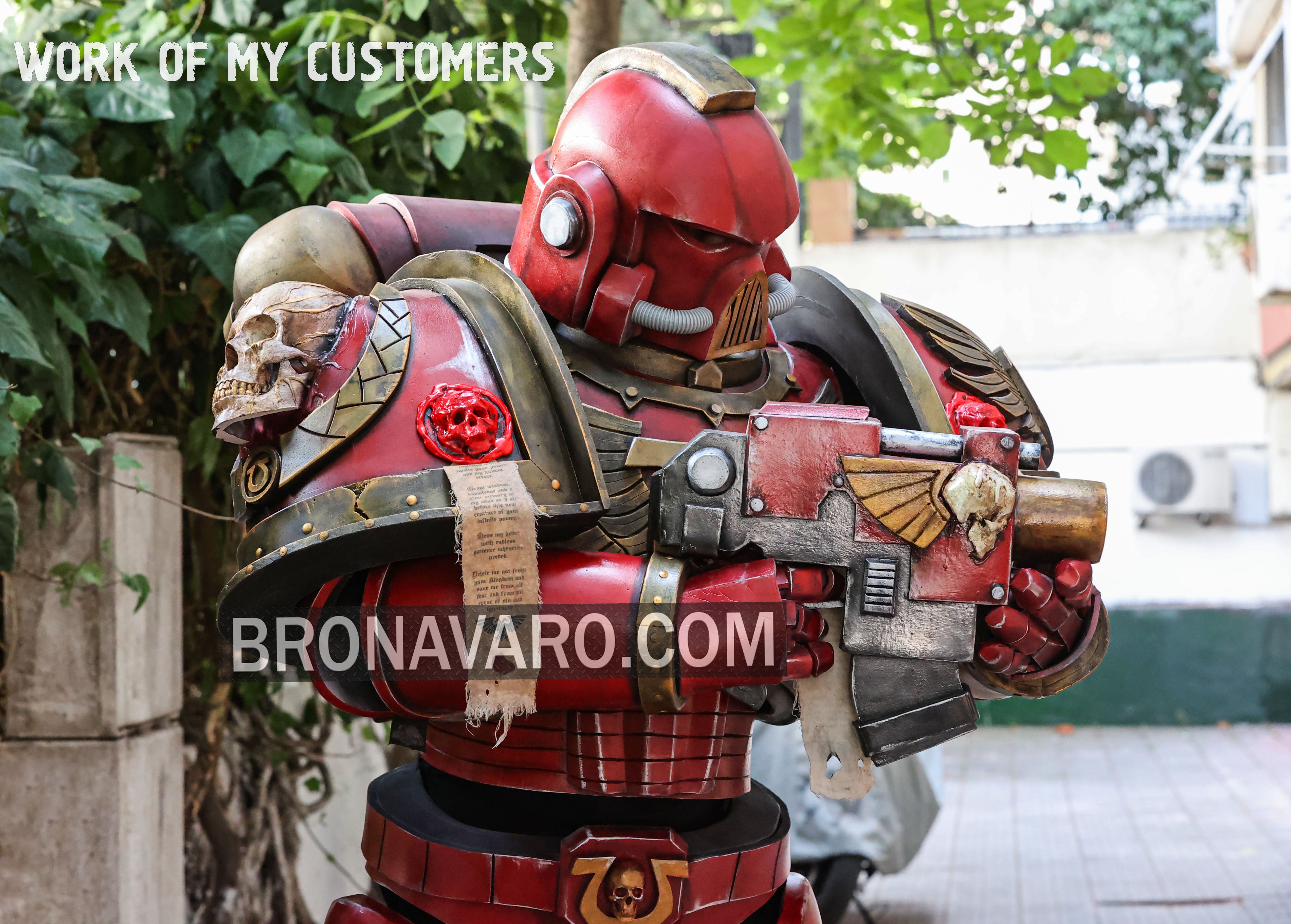 SPACE MARINE Armor (Foam Template) Ultramarine Armor Pepakura NAVARO