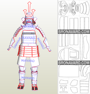 Samurai Armor Pepakura Template