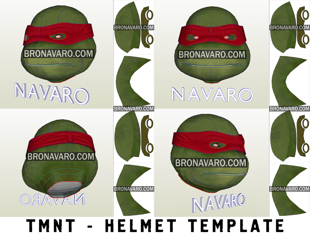 Ninja Turtle Mask Template
