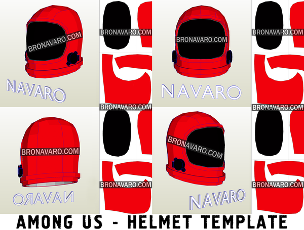 Load image into Gallery viewer, Among Us Helmet Eva Foam Template
