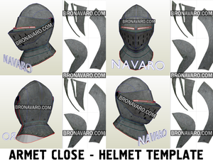 Larp Knight Helmet Foam Pattern