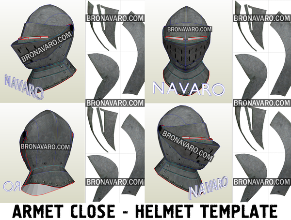 Load image into Gallery viewer, Larp Knight Helmet Foam Pattern
