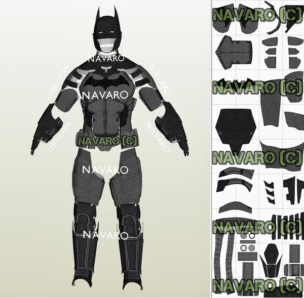 Load image into Gallery viewer, batman costume cosplay template

