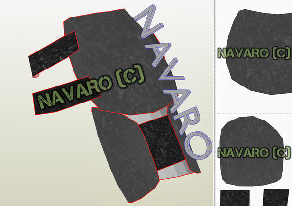 Load image into Gallery viewer, batman shoulders cosplay template
