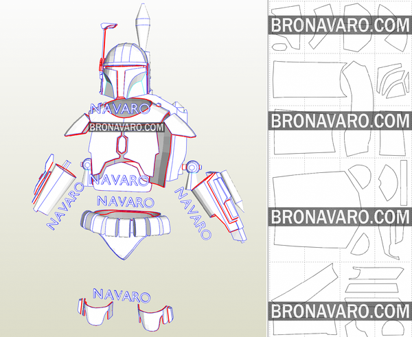 Load image into Gallery viewer, Boba Fett Armor Pdo
