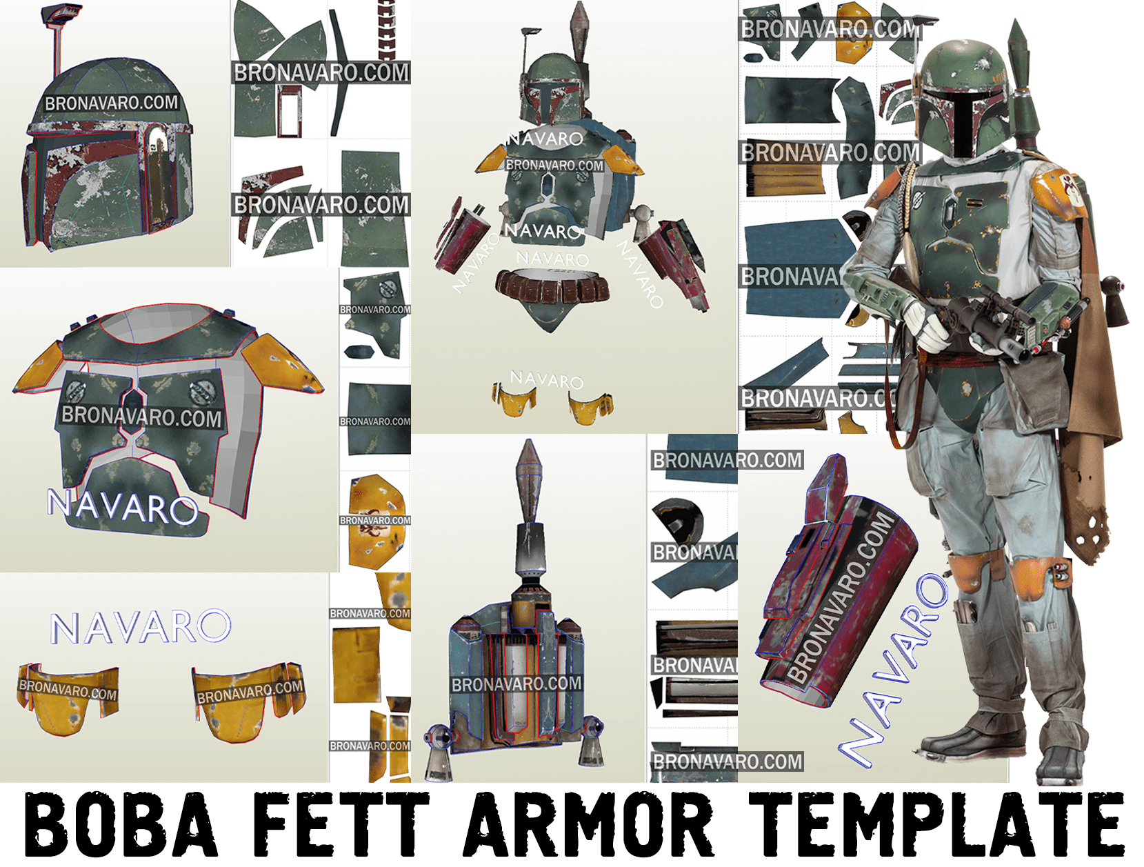 boba fett gear BOBA FETT Armor Template