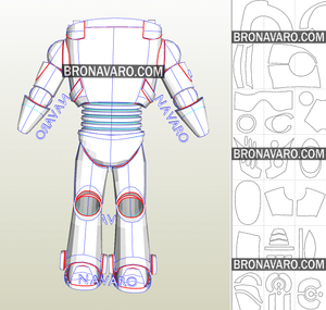 Buzz Lightyear Armor Printable Template