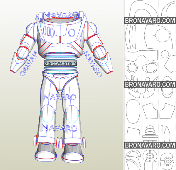 Load image into Gallery viewer, Buzz Lightyear Armor Pepakura
