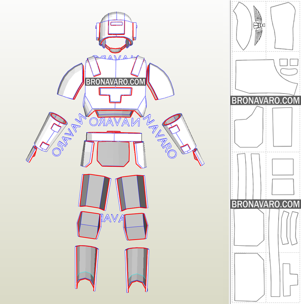 Load image into Gallery viewer, Cadian Shock Troops Full Armor Template
