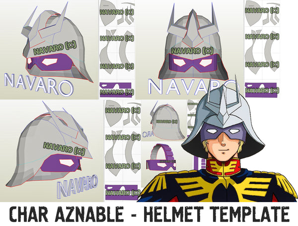 Load image into Gallery viewer, Char Aznable Gundam Helmet
