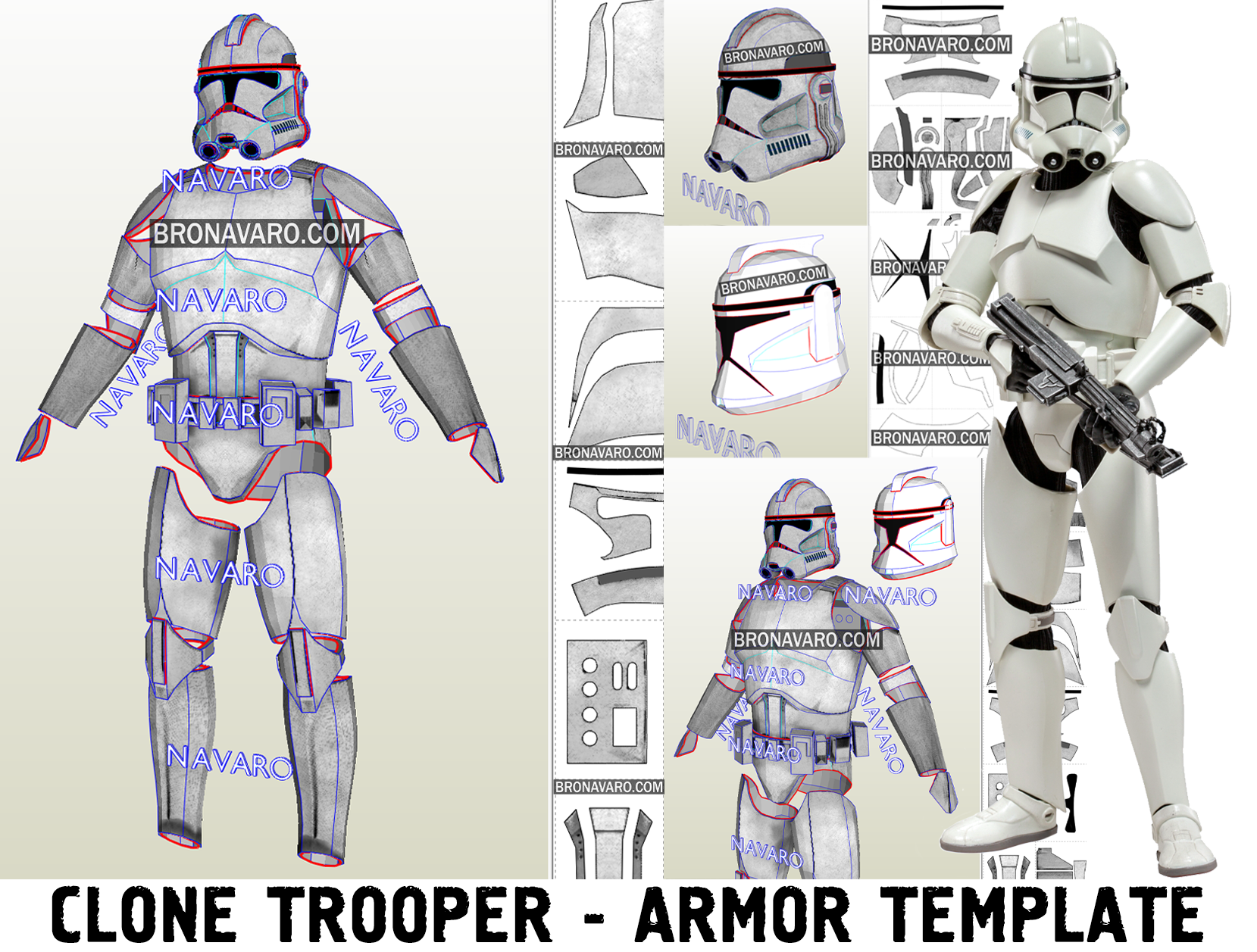 Pepakura hot sale clone helmet