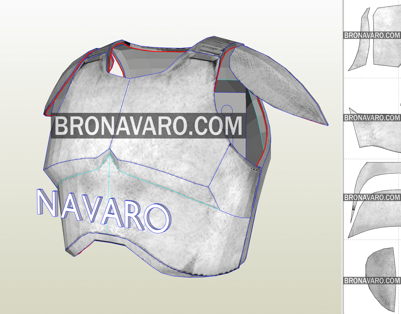 CLONE TROOPER Armor Template Clone Trooper Full Armor Pepakura NAVARO