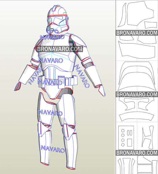 Load image into Gallery viewer, clone trooper armor pdo 
