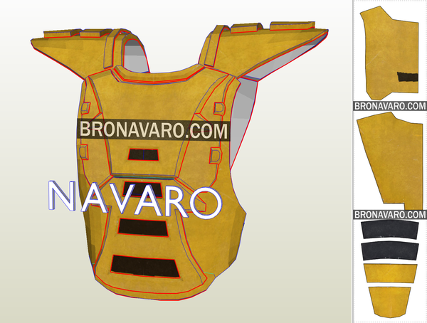 Load image into Gallery viewer, MK3 Cyrax Armor Template
