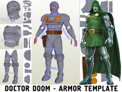 DR DOOM Armor Pepakura Template