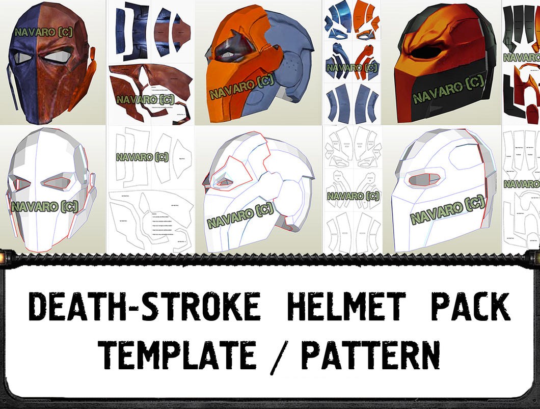 deathstroke motorcycle helmet Deathstroke Helmet Pack (Eva Foam Template)