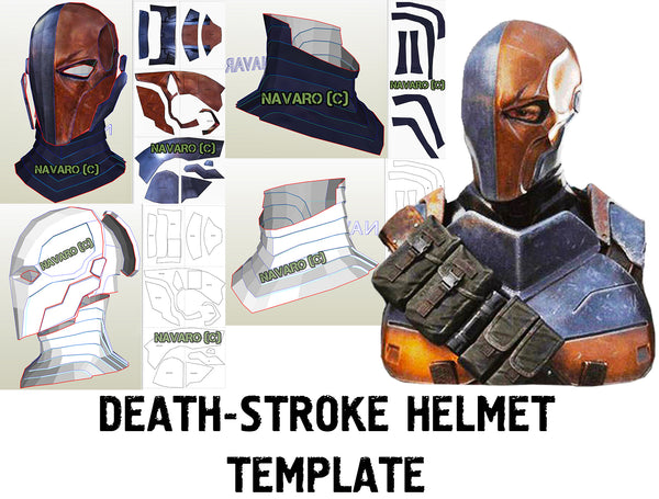 Load image into Gallery viewer, deathstroke helmet template
