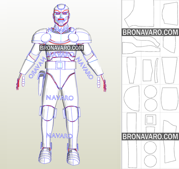 Load image into Gallery viewer, Doctor Doom Armor Pepakura
