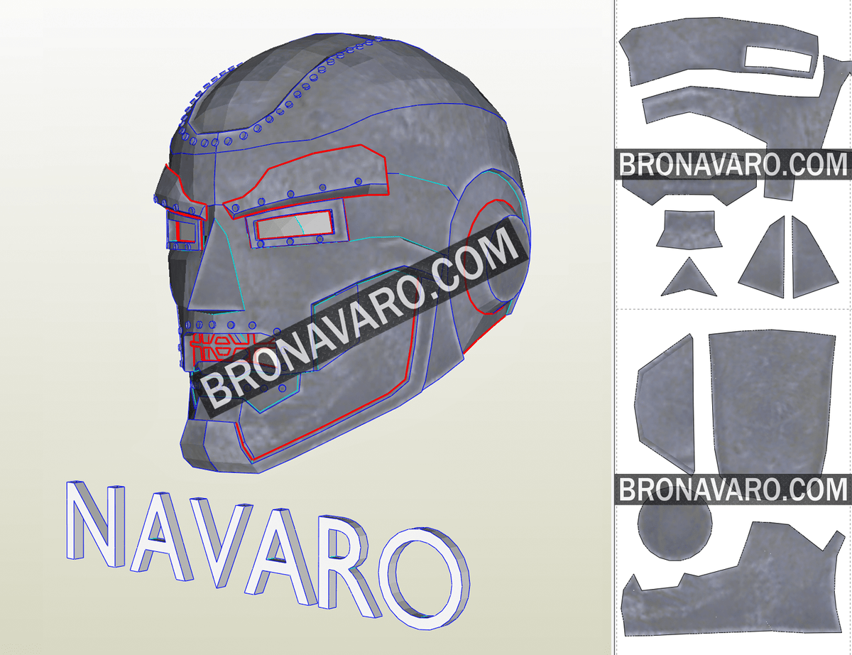 DOCTOR DOOM Helmet (Foam Template) - Dr Doom Mask Pepakura – NAVARO