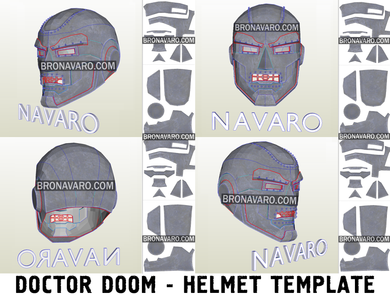 Doctor Doom Mask Eva Foam Template