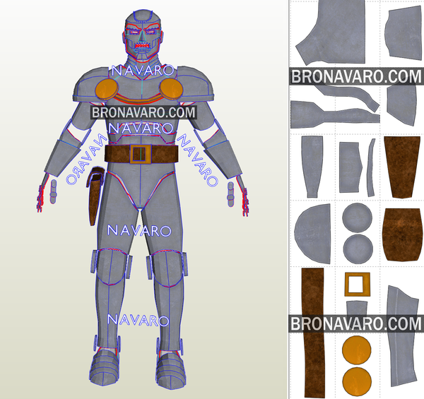 Load image into Gallery viewer, Dr Doom Armor Eva Foam Pattern
