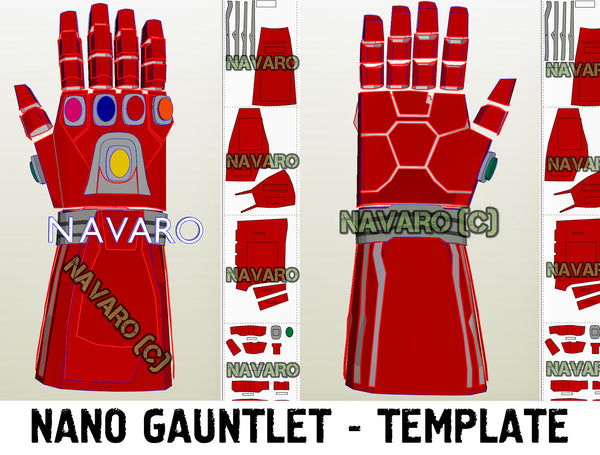 Load image into Gallery viewer, iron man nano gauntlet template
