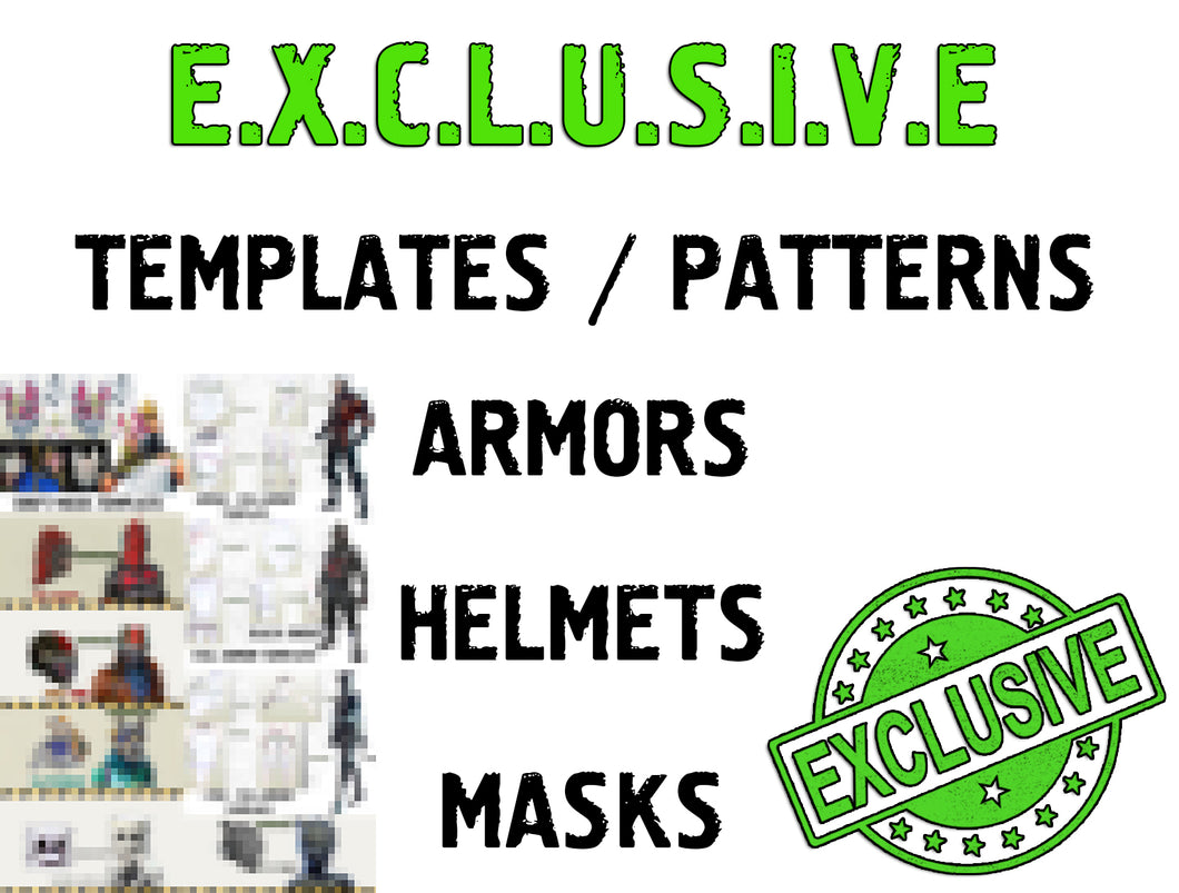 EXCLUSIVE TEMPLATES - Cosplay Armor - Cosplay Helmet - Fortnite - Drift - Omega - Lynx