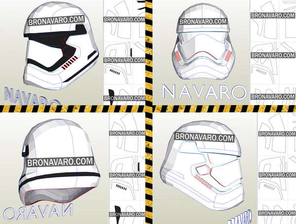 Load image into Gallery viewer, First Order Stormtrooper Helmet Pepakura
