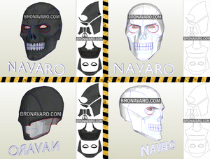 Full Head Skull Mask Pattern