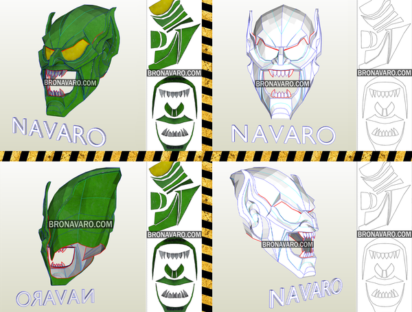 Load image into Gallery viewer, Green Goblin Mask Pattern
