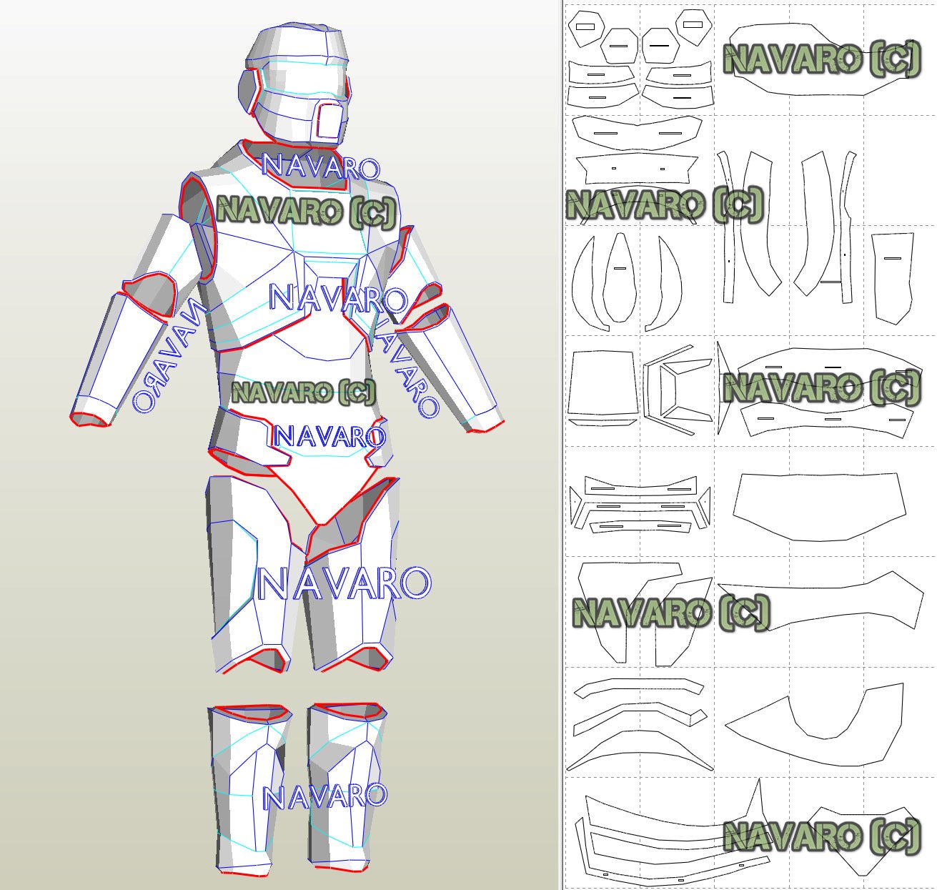Half-Life - HEV Suit (Eva Foam Template) - HEV Suit Pepakura – NAVARO