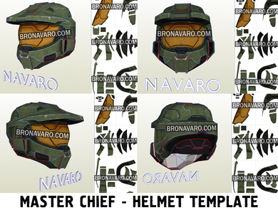 Halo Master Chief helmet pepakura