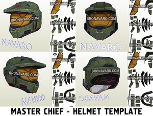Halo Master Chief helmet pepakura