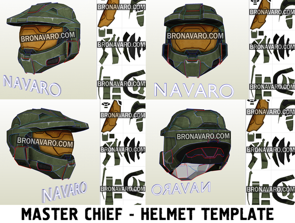 Load image into Gallery viewer, Halo Master Chief helmet pepakura
