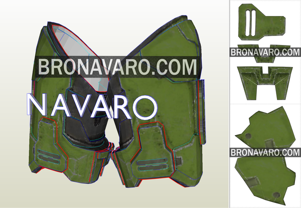 Load image into Gallery viewer, Halo Eva Foam Armor Template
