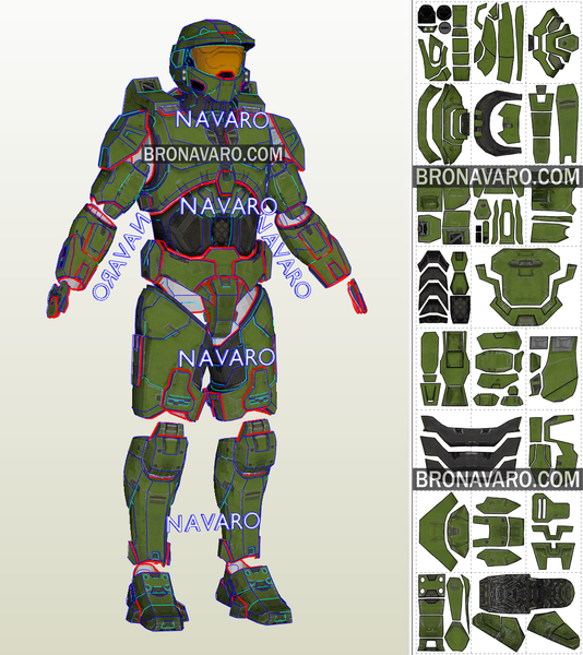 Load image into Gallery viewer, Halo Infinite Armor Eva Foam Templates
