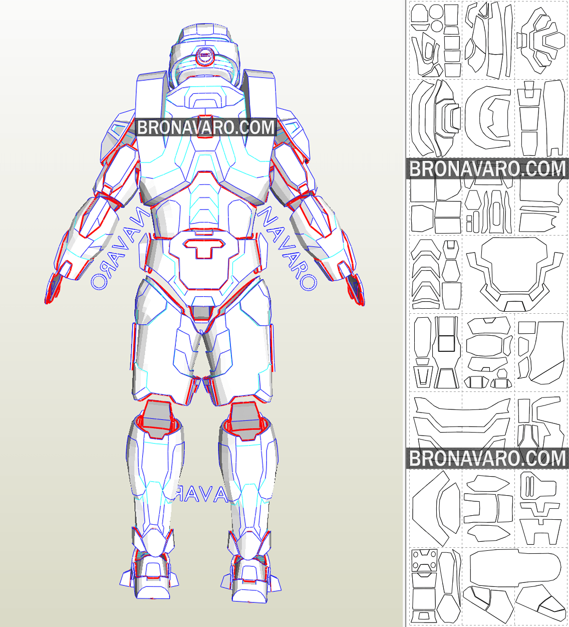 Halo 4 Spartan Armor Blueprints