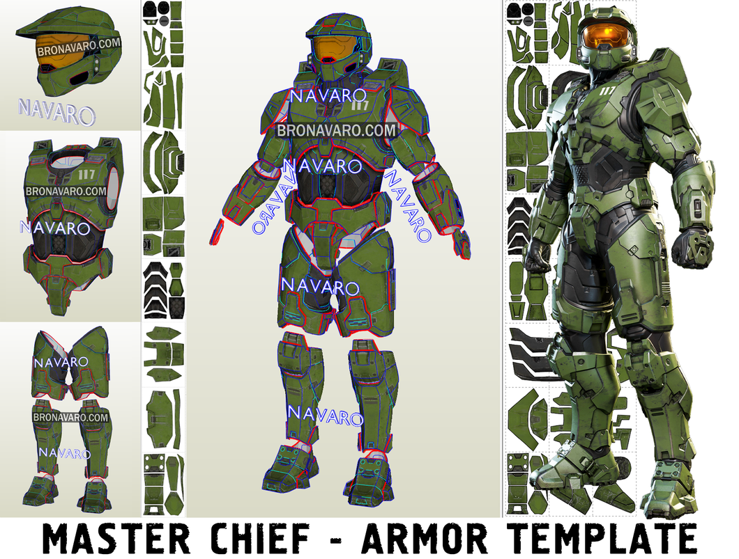 Halo Infinite Master Chief Armor Template