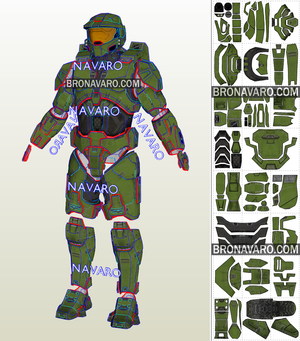 Halo Infinite Master Chief Spartan Armor Cosplay Template