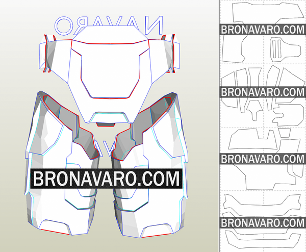 Load image into Gallery viewer, Halo Spartan Armor Pattern
