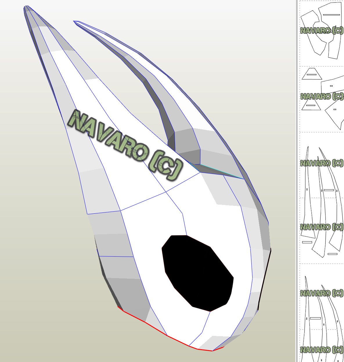 HOLLOW KNIGHT Cosplay Template Helmet Pepakura Template