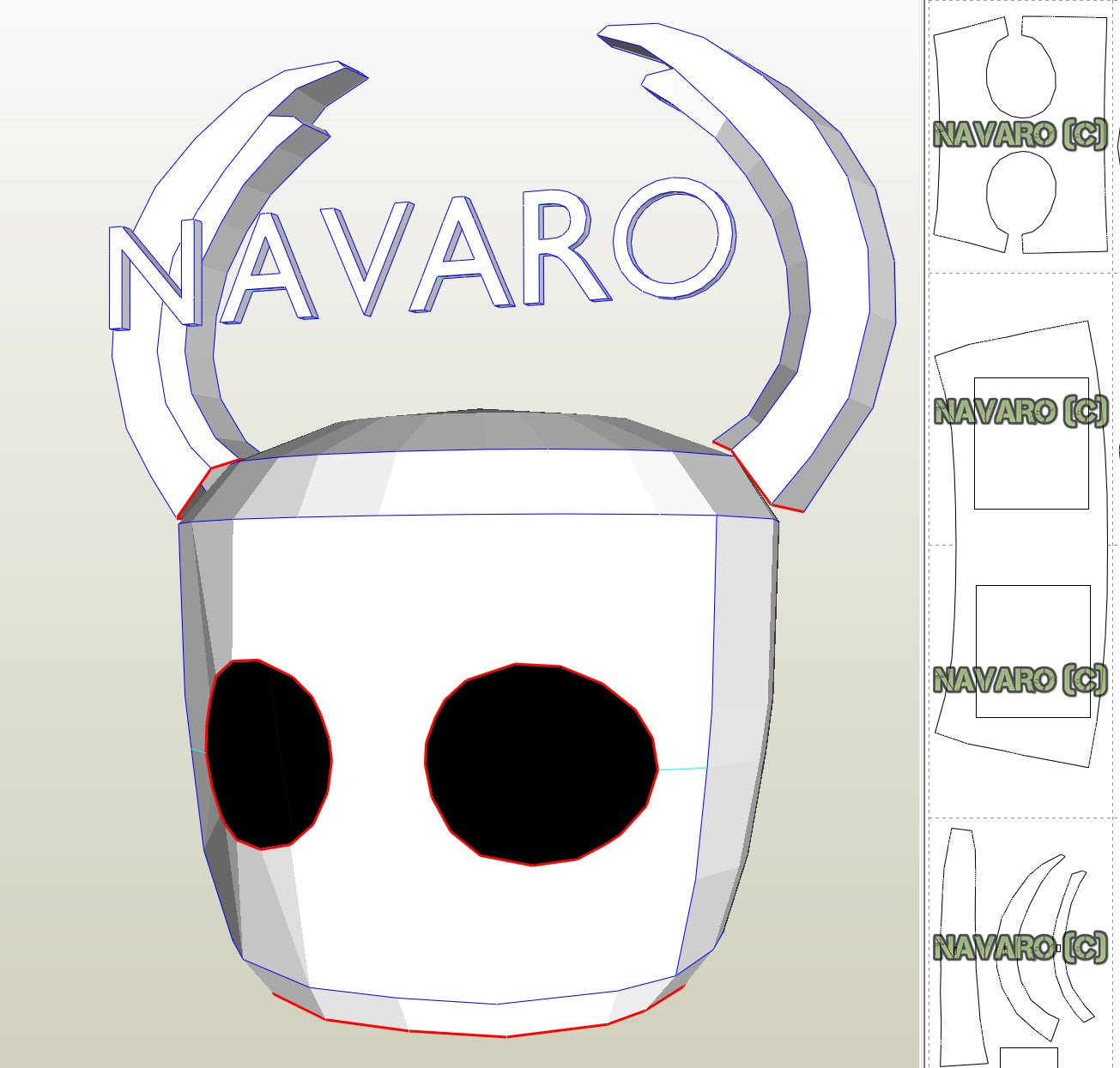 HOLLOW KNIGHT Helmet Foam Template Hollow Knight Cosplay Pattern PDF