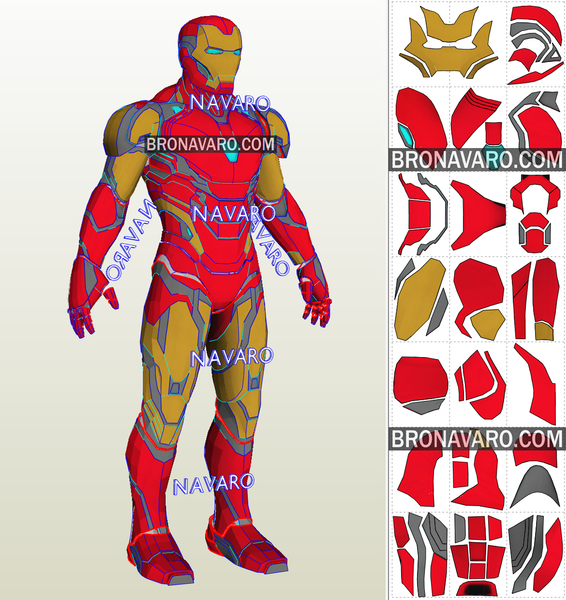 Load image into Gallery viewer, Iron Man Armor Cosplay Template
