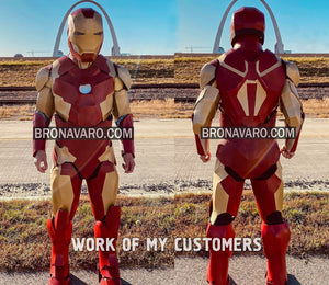 Iron Man Armor Eva Foam Template