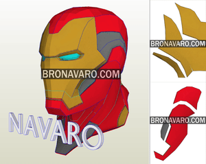 IRON MAN MARK 85 Helmet (Foam Template)