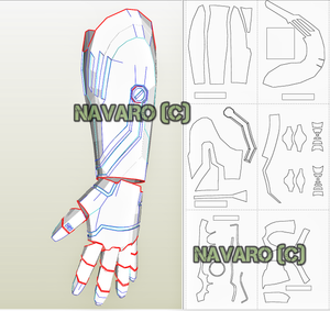 Iron Man Glove Pattern 