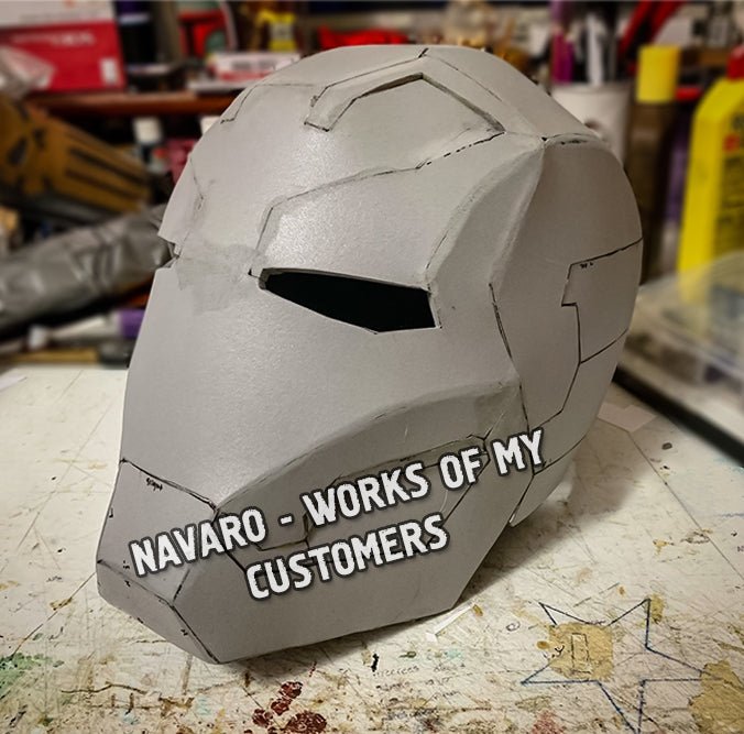 eva foam iron man helmet IRON MAN MK 46 (Foam Template)