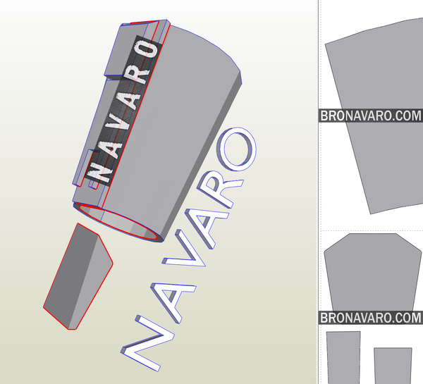 Load image into Gallery viewer, mandalorian bracer template
