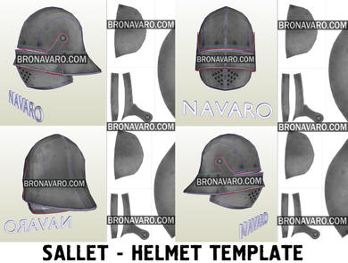 Medieval Sallet helmet pepakura